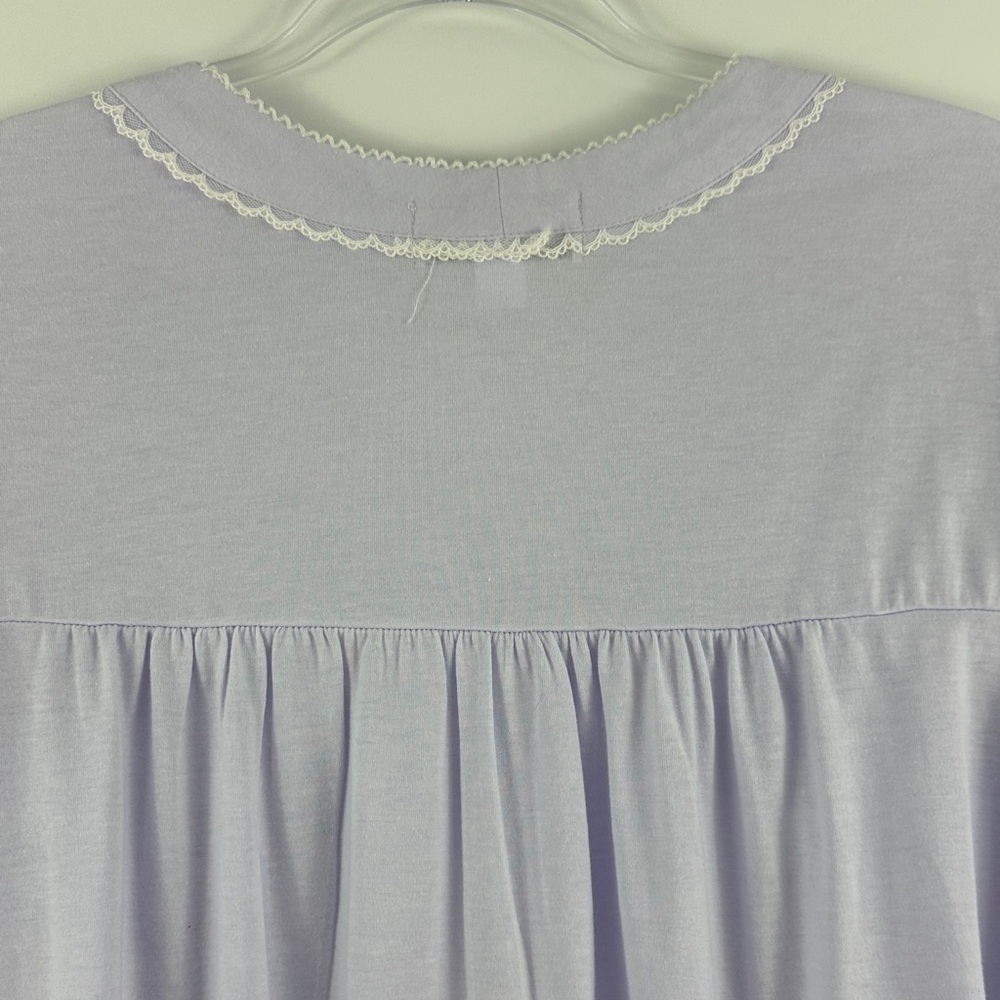 NWT Miss Elaine Lavender Sleep Dress 2X Nightgown Soft Knit Plus Size - Picture 8 of 9